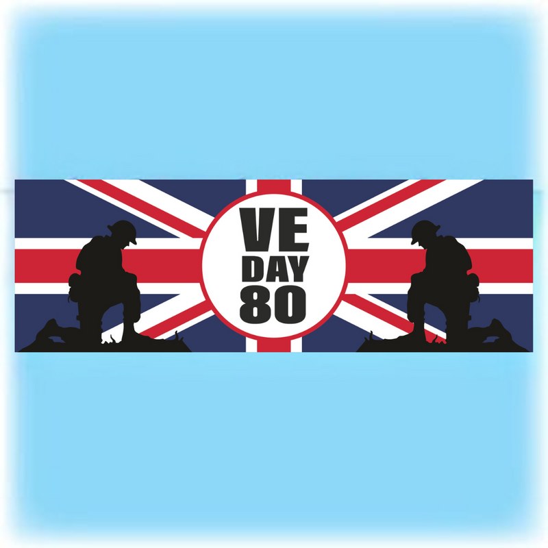 VE Day 80 outdoor banner - Design 2