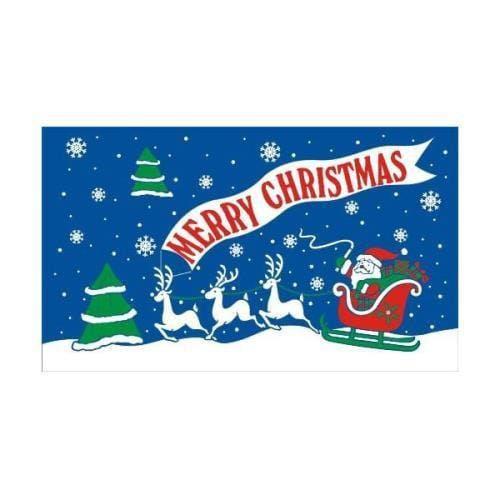 Merry Christmas Budget Display Flag