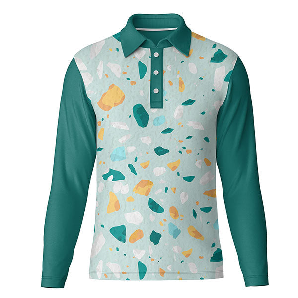 Promotional Sublimated Long Sleeve Polo Shirt