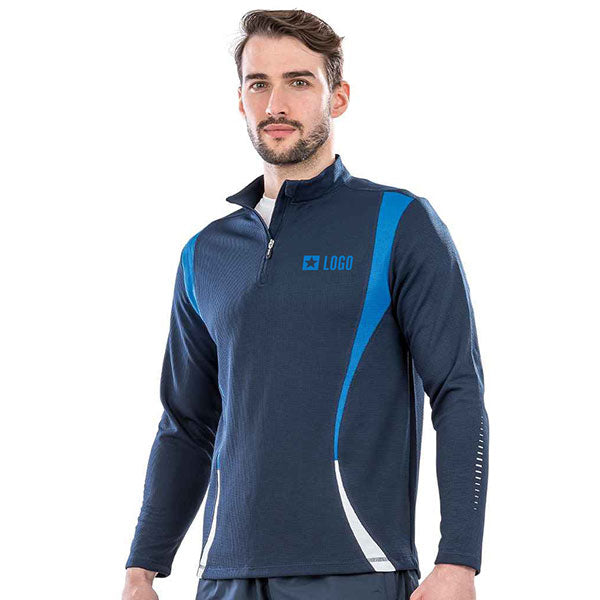 Promotional Spiro Unisex Zip Neck Trial Training Top