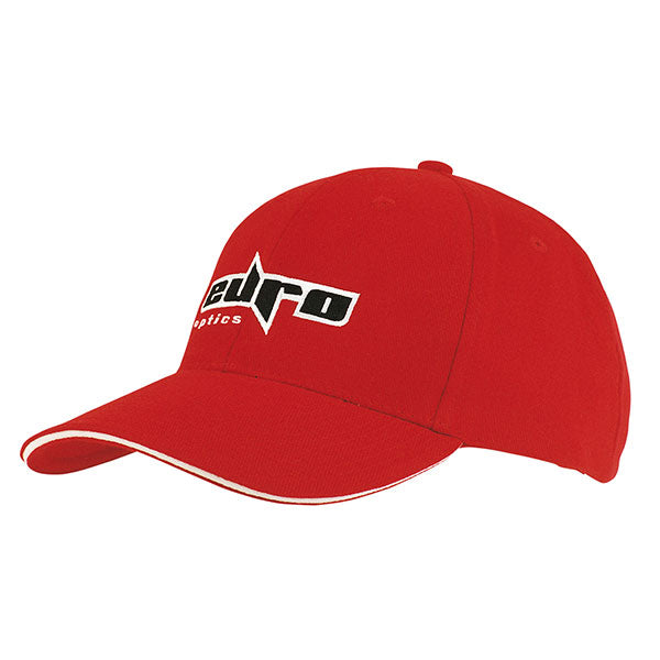 Promotional Sandwich Trim Peak Baseball Cap