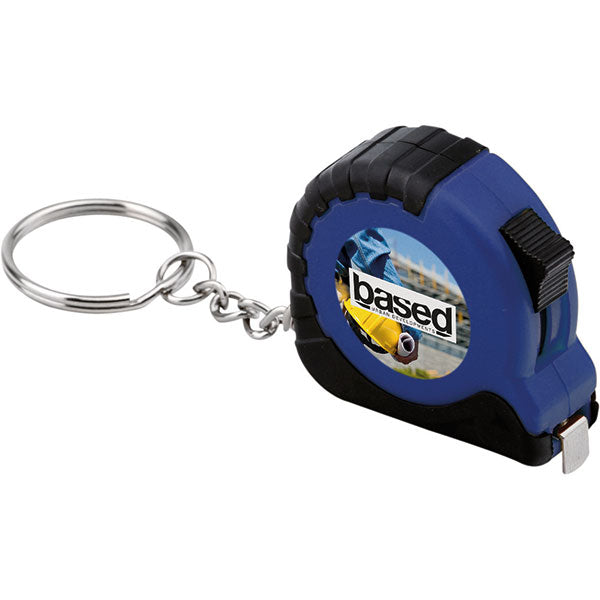 Promotional Mini Ronin Tape Measure Key Ring - Full Colour