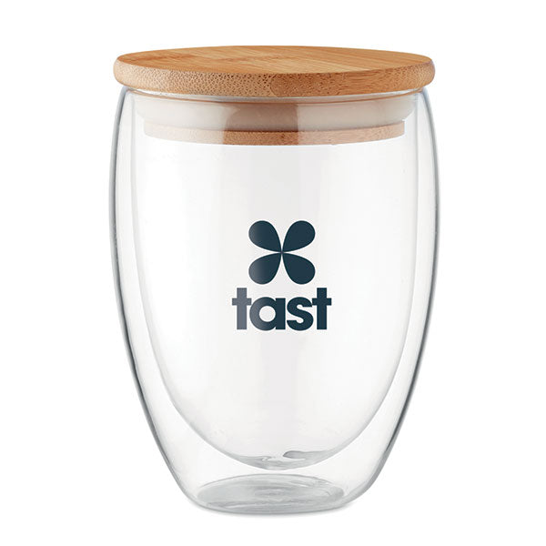 Promotional High Borosilicate Glass With Bamboo Lid