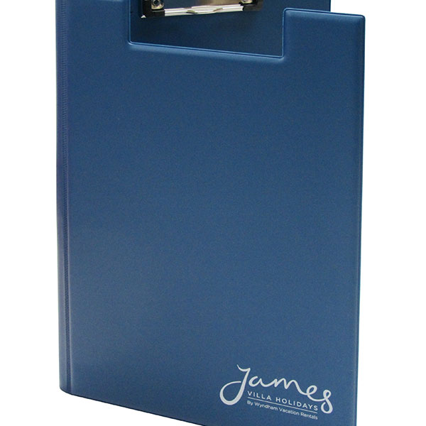 Promotional A4 PVC Clipboard Folder - Spot Colour