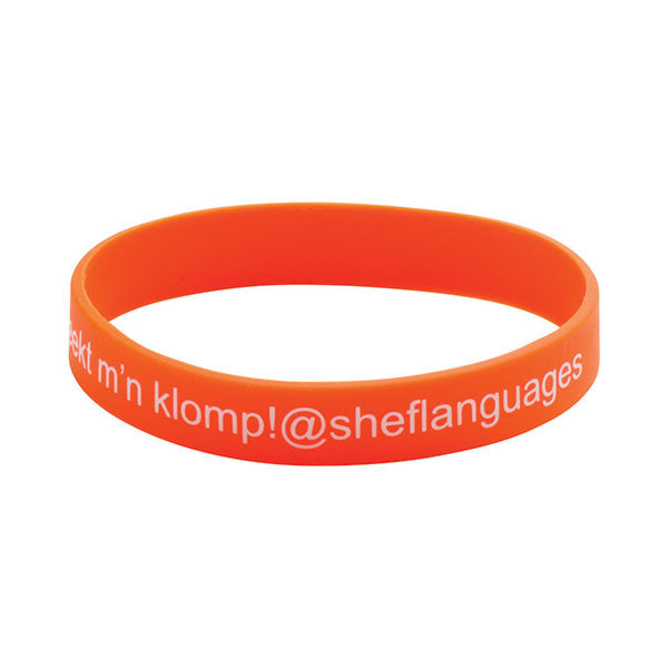 Promotional Silicone Screen Printed Wristband