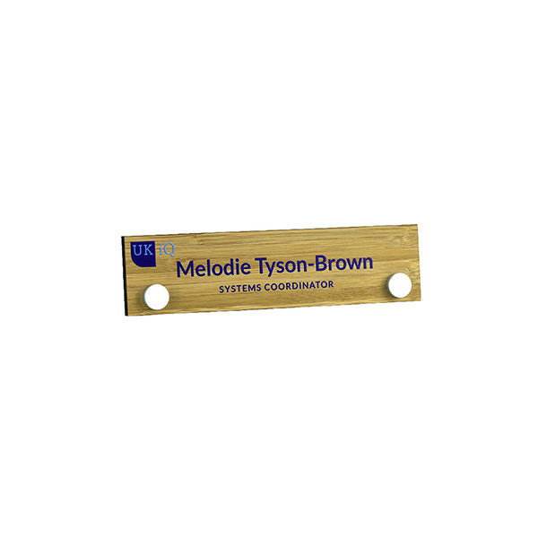 Promotional Bamboo Nameplates