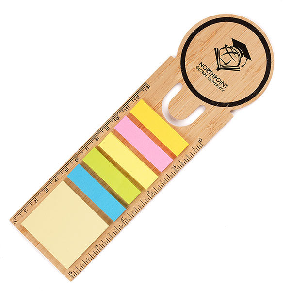 Promotional Bamboo Bookmark Ruler - Spot Colour