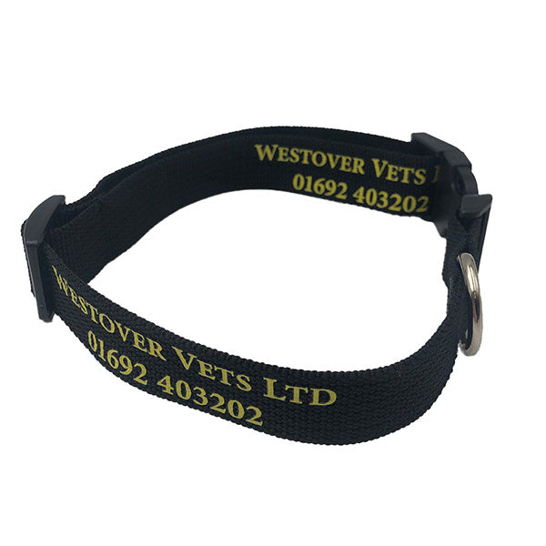 Promotional rPET Dog Collar - Spot Colour