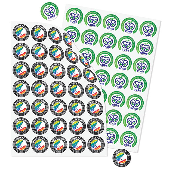 Promotional Round Paper Stickers - 50mm