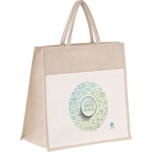 Promotional Windsor Jute Shopper - Spot Colour