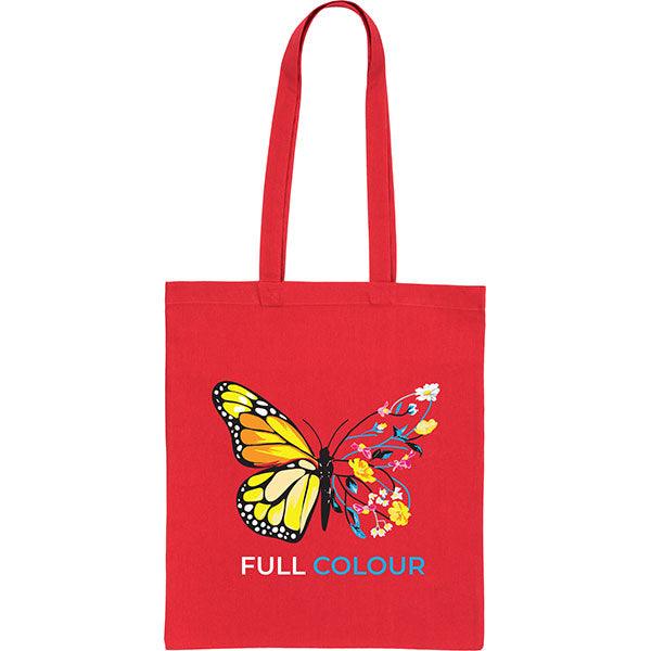 Coloured 5oz Cotton Shopper Full Colour