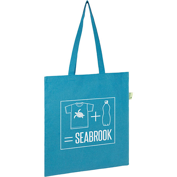 Promotional Seabrook 5oz Recycled Cotton Tote Bag - Spot Colour