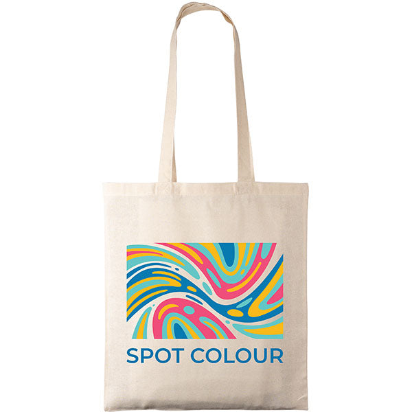 Promotional Natural 5oz Cotton Shopper - Spot Colour