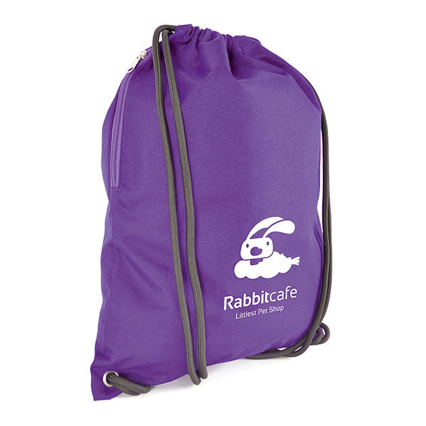 Promotional Heavyweight Polyester Drawstring Bag - Spot Colour
