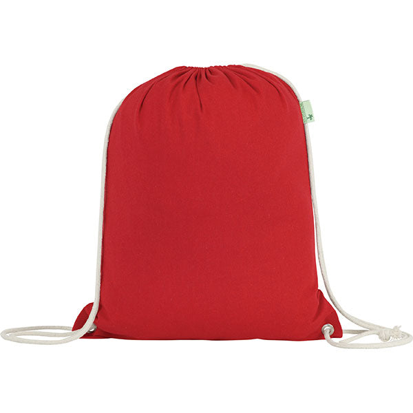 Promotional Seabrook 5oz Recycled Cotton Drawstring Bag - Spot Colour