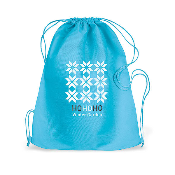 Promotional Non-Woven Coloured Drawstring Bag - Spot Colour