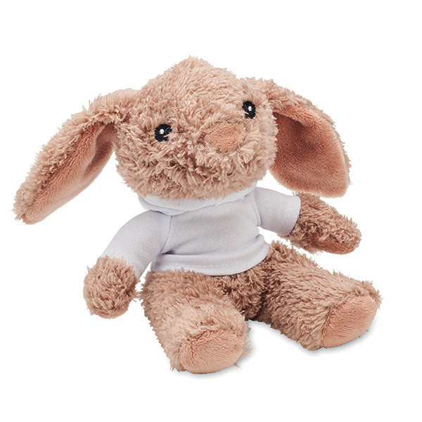 Promotional Bunny Plush Wearing a Hooded Sweater