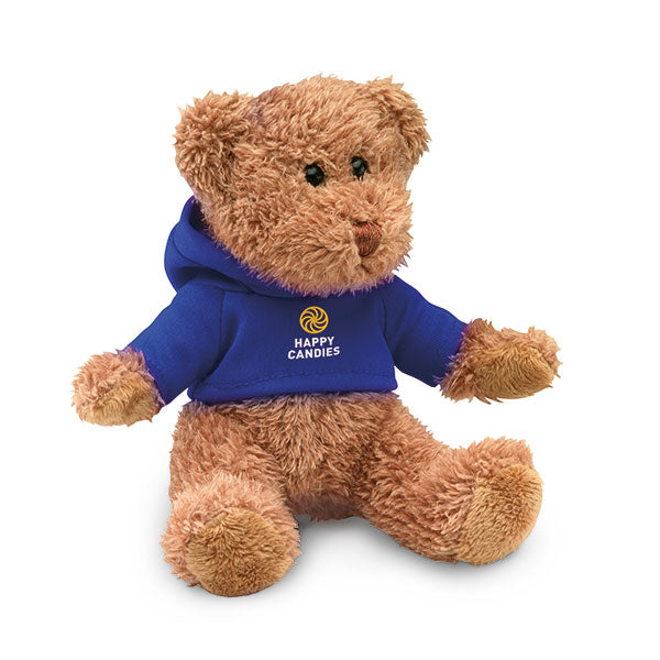 Promotional Teddy Plush Wearing a Hooded Sweater