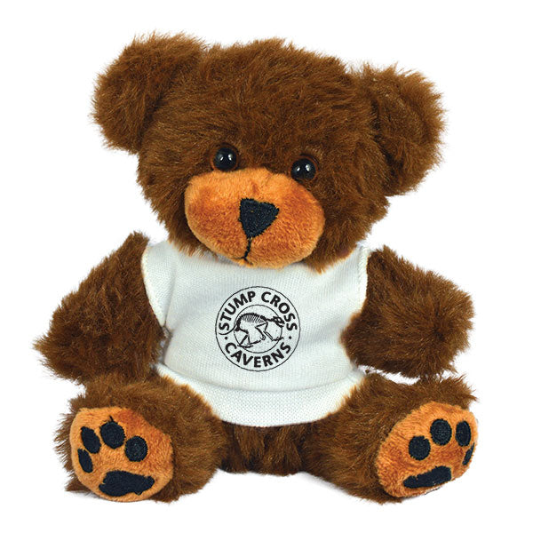 Promotional 5 Inch George Bear With White T-Shirt - Full Colour