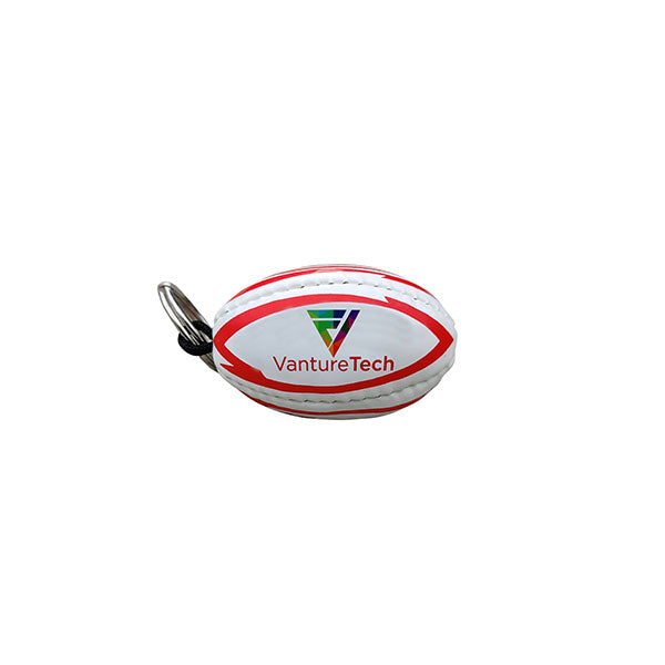 Promotional Rugby Ball Key Ring - Full Colour