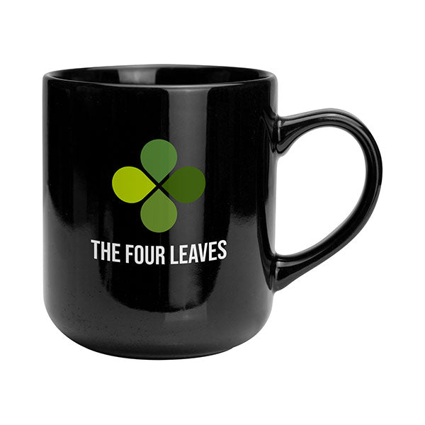 Promotional Clover Earthenware Mug - Coloured