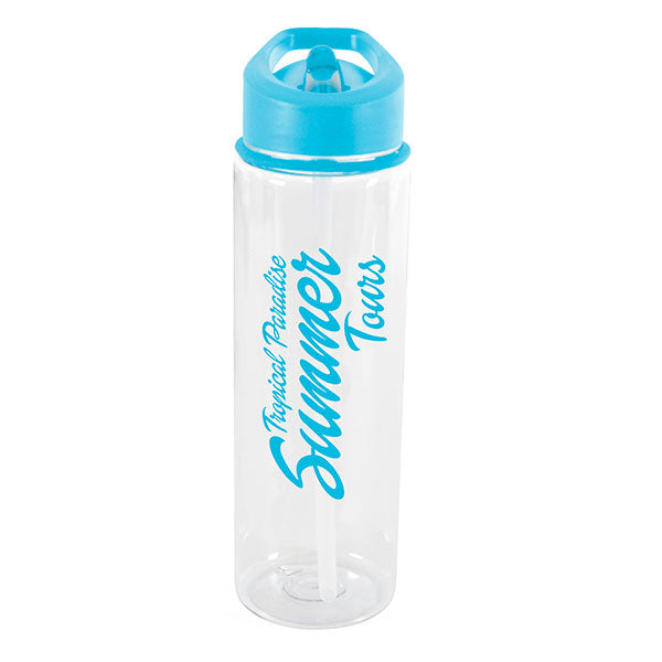 Promotional Aqueous Straight Clear Drinks Bottle 725ml - Spot Colour