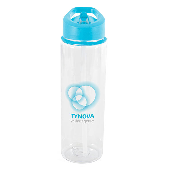 Promotional Aqueous Straight Clear Drinks Bottle 725ml - Full Colour