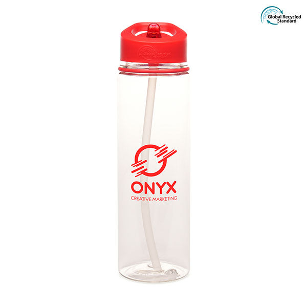 Promotional Aqueous Straight Recycled Sports Bottle 725ml - Spot Colour