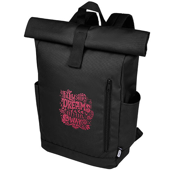Promotional Byron Recycled Roll Top Backpack