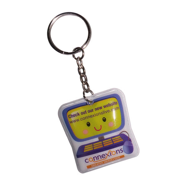 Promotional Shaped PVC Key Ring Torch