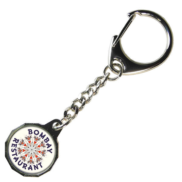 Promotional Trolley Token Key Ring With Chain
