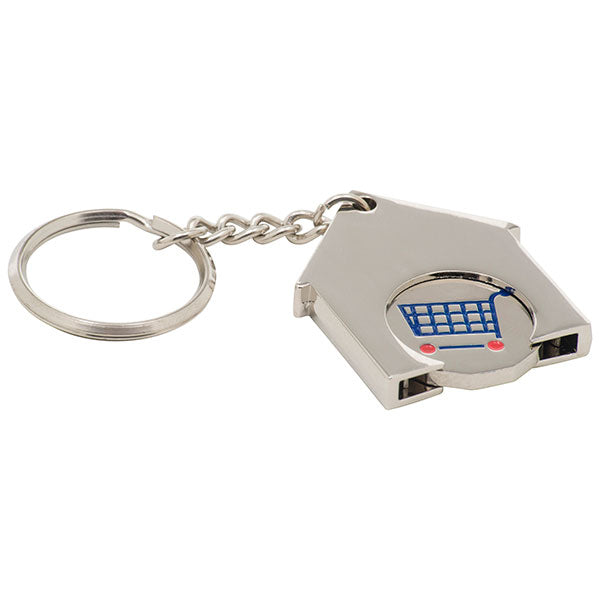 Promotional House-Shaped Trolley Token Key Ring