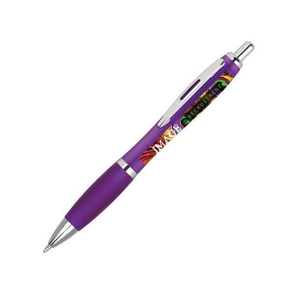 Promotional Contour Frost Ballpen - Full Colour