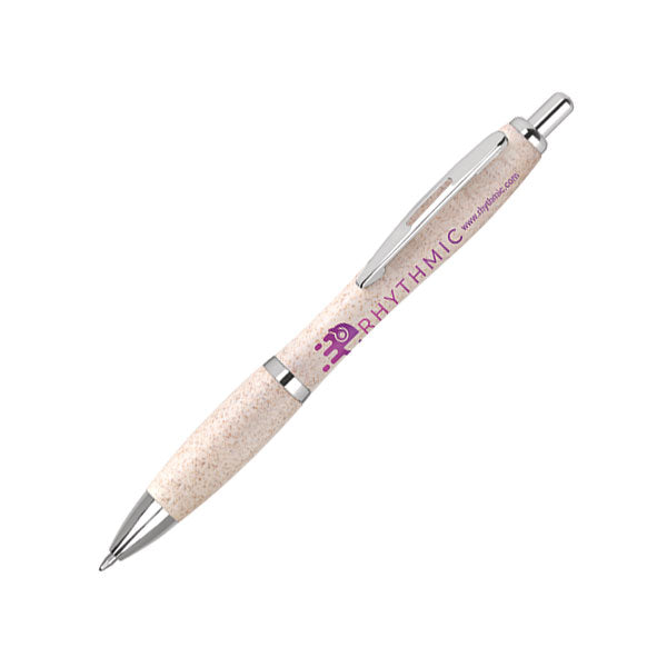 Promotional Contour Colour Wheatstraw Ballpen - Full Colour