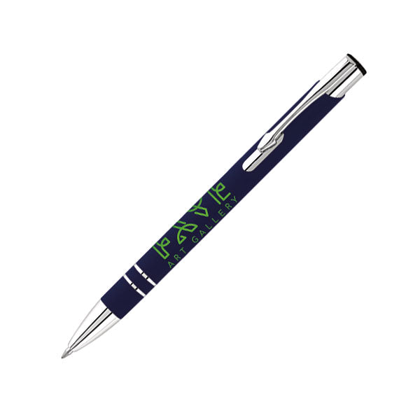 Promotional Electra Soft Feel Ballpen - Spot Colour