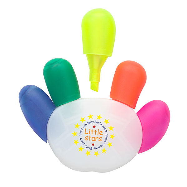 Promotional Hand Shaped Highlighter -Spot Colour