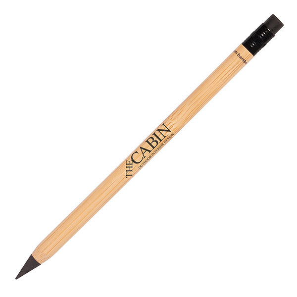 Promotional Eternity Bamboo Pencil With Eraser - Spot Colour