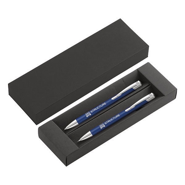 Promotional Mood Ballpen and Mechanical Pencil Gift Set - Engraved