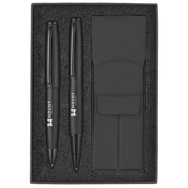 Promotional Fabium Soft Feel Ballpen & Rollerpen Gift Set