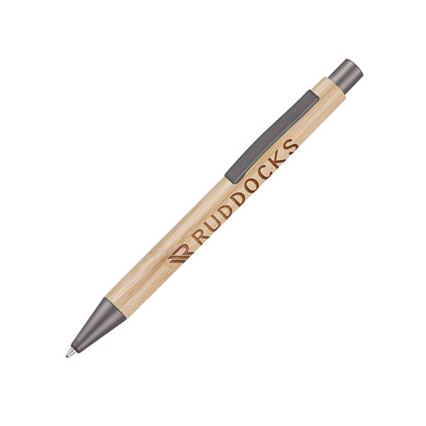 Promotional Ergo Bamboo Ballpen - Engraved