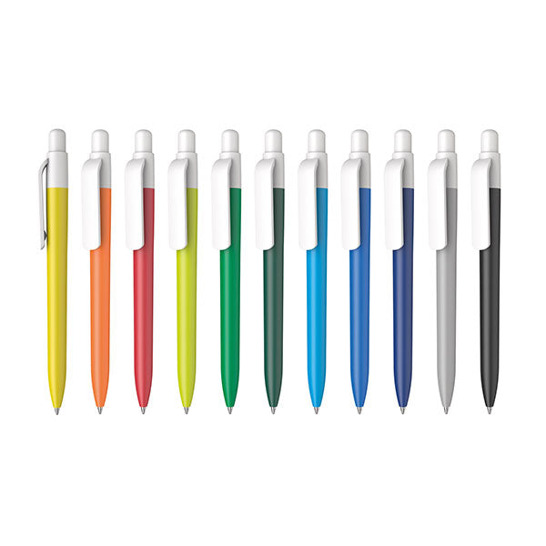 Promotional Kind rPET White Clip Ballpen - Full Colour