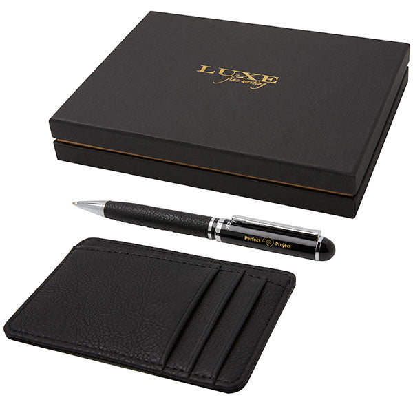 Promotional LUXE Ballpen and Card Wallet Gift Set
