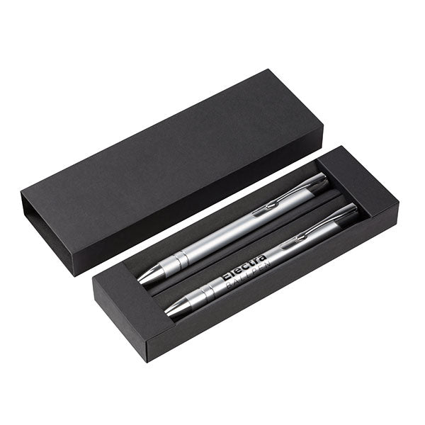 Promotional Electra Ballpen and Mechanical Pencil Set - Spot Colour