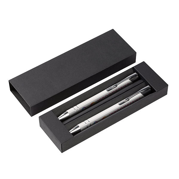 Promotional Electra Ballpen and Mechanical Pencil Set - Full Colour