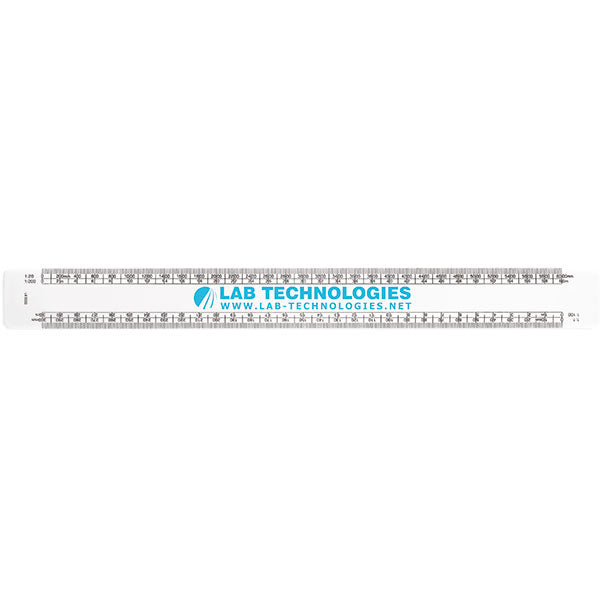 Promotional 30cm Architect's Scale Rule - Spot Colour