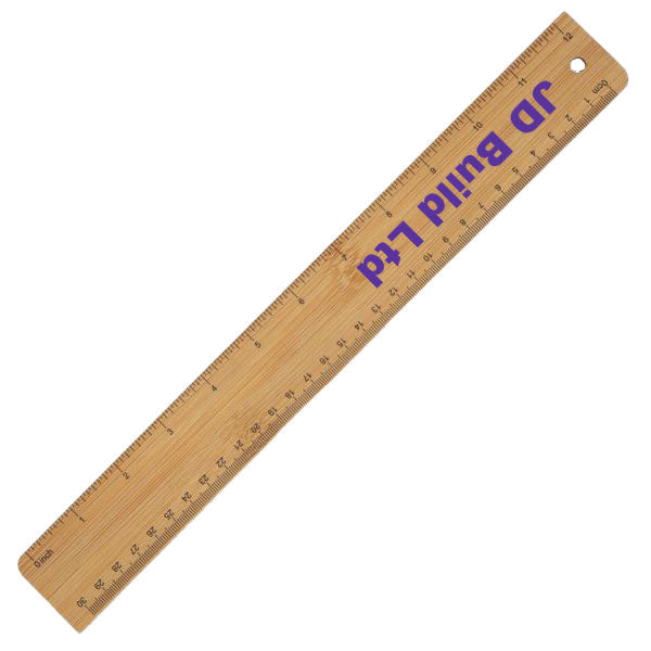 Promotional Bamboo Ruler 15cm - Spot Colour