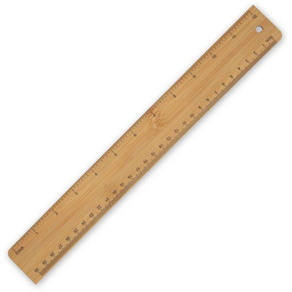 Promotional Bamboo Ruler 15cm - Full Colour