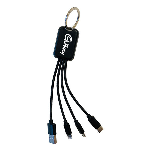 Promotional LED Multi Cable With Key Ring