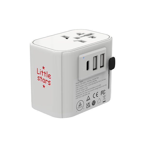 Promotional Universal Travel Adaptor - Spot Colour