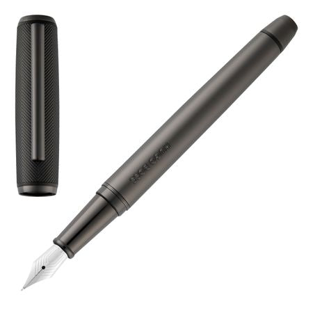 Hugo Boss Fountain Pen Pace - Black & Gun